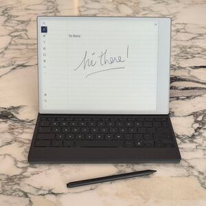 Remarkable Pro Tablet with Type Folio case and Marker Plus